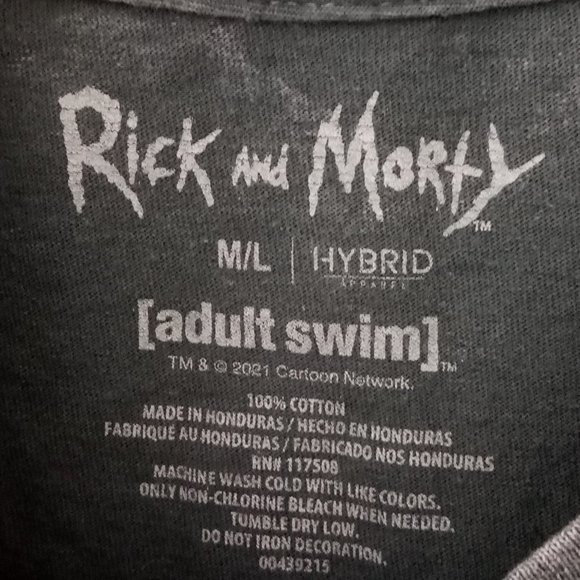 Rick and Morty Half Shirt Size Medium - Picture 2 of 3